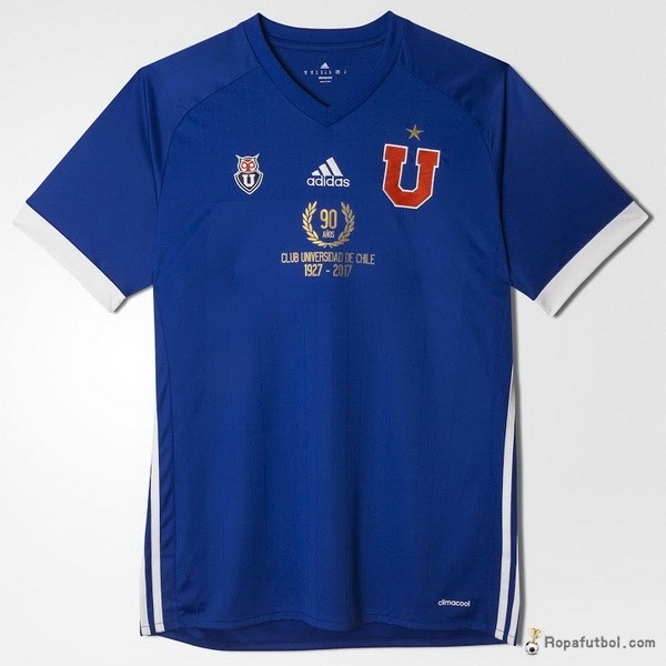 Camiseta Universidad De Chile Replica Primera Ropa 90th 1927 2017 Azul